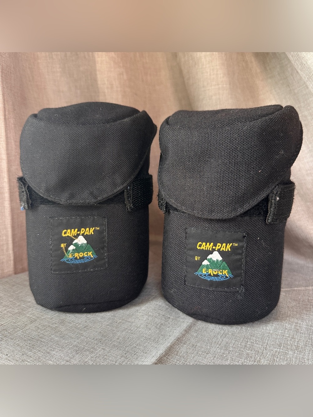 2x retro 90’s Cam-Pak Camera Lens Cases Padded